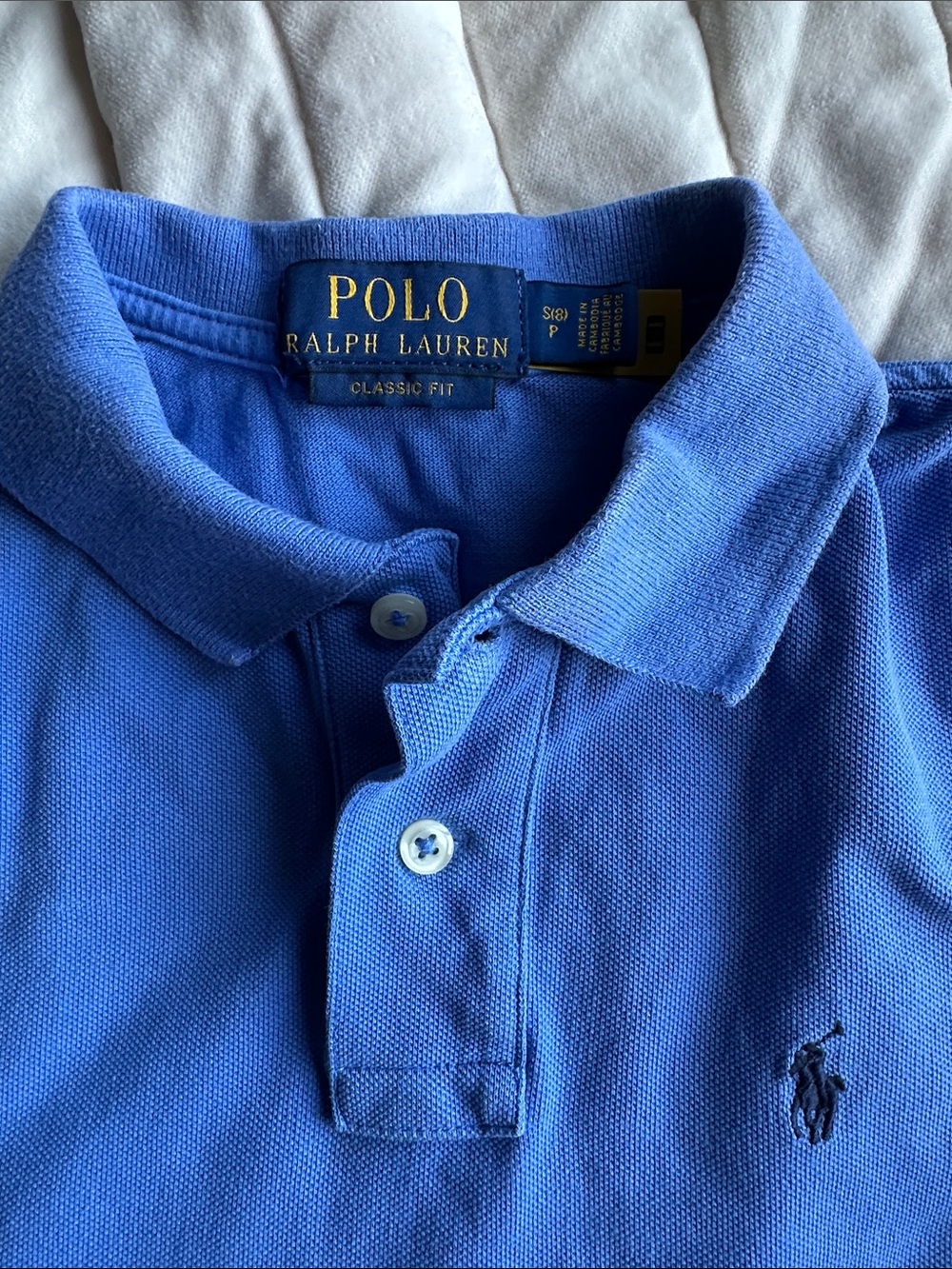 Polo by Ralph Lauren Blue Short-Sleeve Polo with Navy Pony